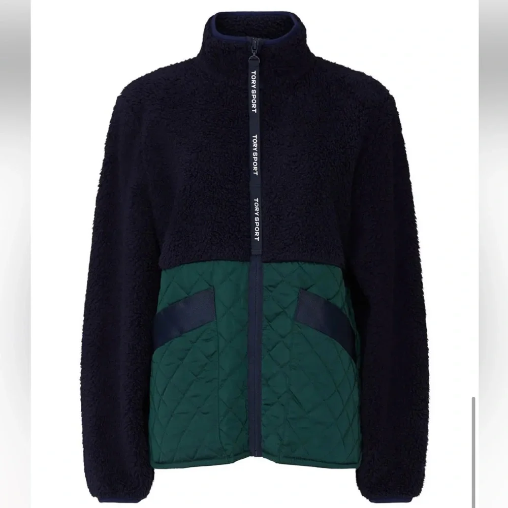 Tory Sport Women's Quilted Sherpa Jacket Medium - Picture 3 of 12